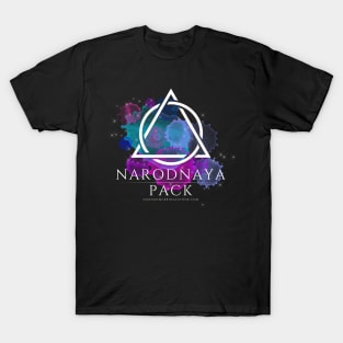 Narodnaya Logo_BlkWatercolor Splash T-Shirt